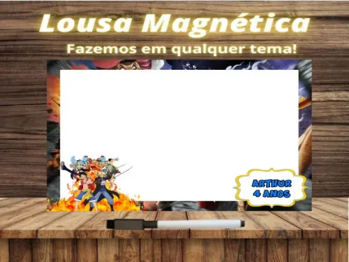 Lousa Magnética One Piece com Embalagem