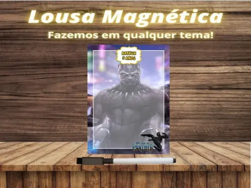 Lousa Magnética Pantera Negra com Embalagem