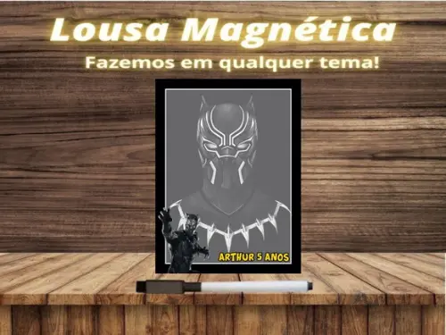 Lousa Magnética Pantera Negra com Embalagem