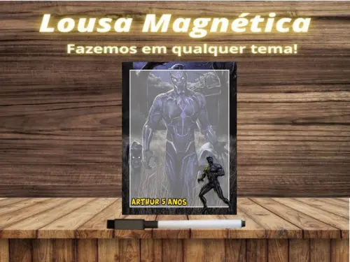 Lousa Magnética Pantera Negra com Embalagem