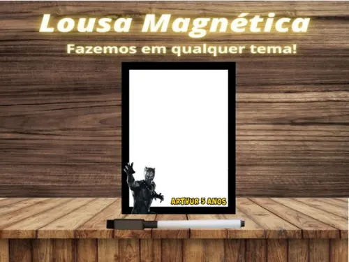 Lousa Magnética Pantera Negra com Embalagem