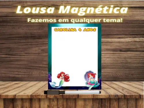 Lousa Magnética Pequena Sereia com Embalagem