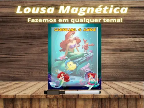 Lousa Magnética Pequena Sereia com Embalagem