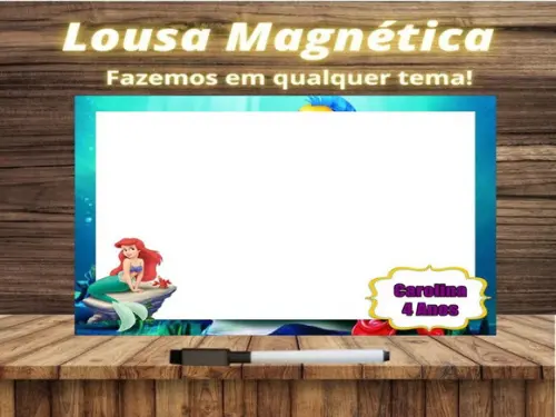 Lousa Magnética Pequena Sereia com Embalagem