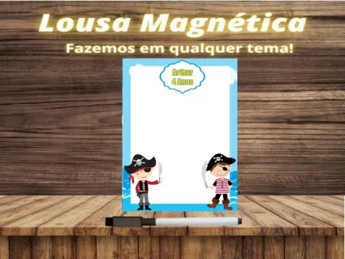 Lousa Magnética Pirata com Embalagem