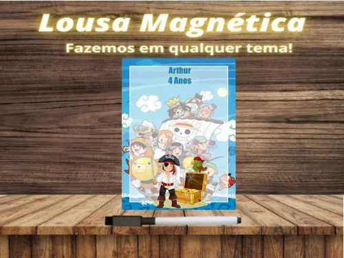 Lousa Magnética Pirata com Embalagem