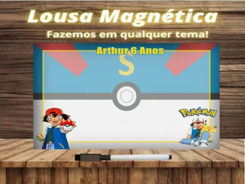 Lousa Magnética Pokémon com Embalagem
