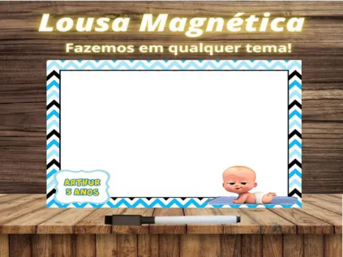 Lousa Magnética Poderoso Chefinho com Embalagem