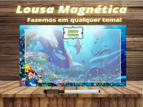 Lousa Magnética Pokémon com Embalagem