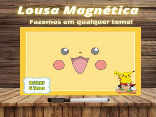 Lousa Magnética Pokémon com Embalagem