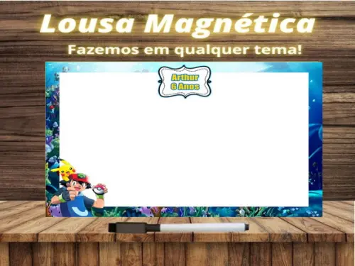 Lousa Magnética Pokémon com Embalagem