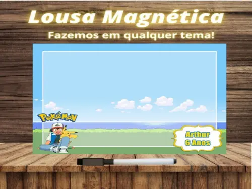 Lousa Magnética Pokémon com Embalagem