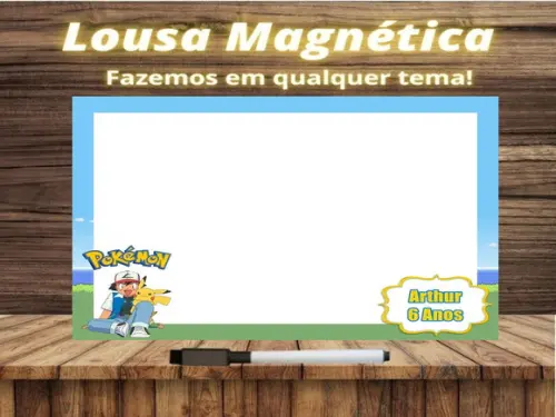 Lousa Magnética Pokémon com Embalagem