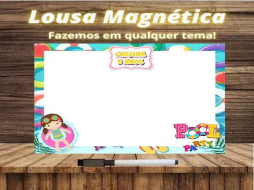 Lousa Magnética Pool Party com Embalagem
