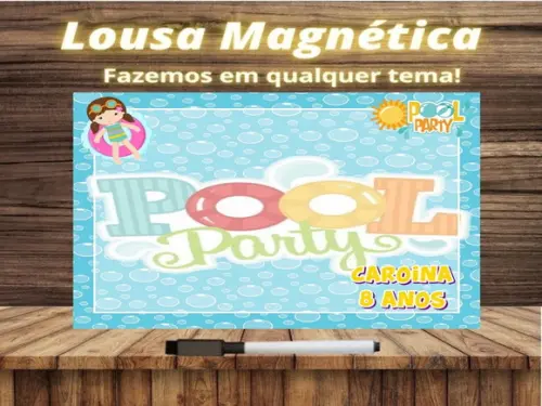 Lousa Magnética Pool Party com Embalagem