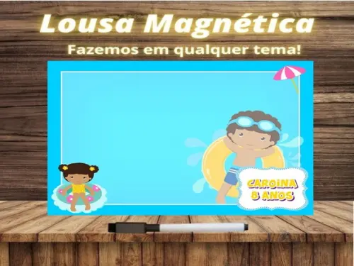 Lousa Magnética Pool Party com Embalagem