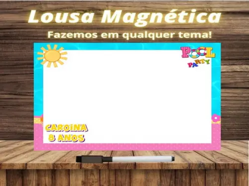 Lousa Magnética Pool Party com Embalagem