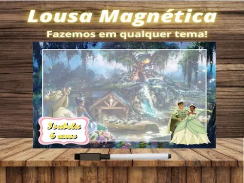 Lousa Magnética Princesa e o Sapo com Embalagem