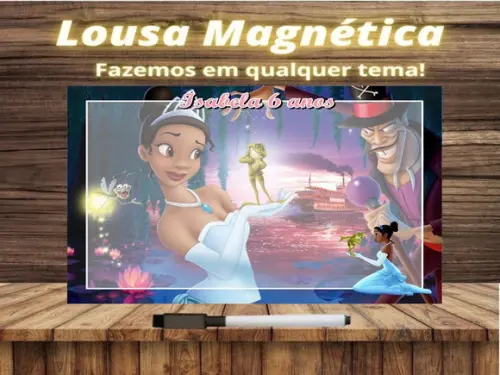 Lousa Magnética Princesa e o Sapo com Embalagem