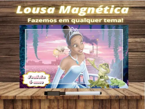 Lousa Magnética Princesa e o Sapo com Embalagem