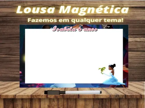 Lousa Magnética Princesa e o Sapo com Embalagem