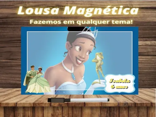 Lousa Magnética Princesa e o Sapo com Embalagem