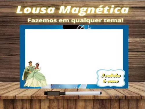 Lousa Magnética Princesa e o Sapo com Embalagem