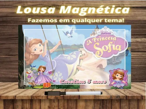 Lousa Magnética Princesinha Sofia com Embalagem