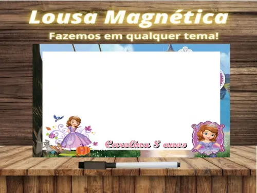 Lousa Magnética Princesinha Sofia com Embalagem