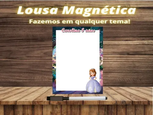 Lousa Magnética Princesinha Sofia com Embalagem