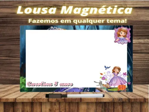 Lousa Magnética Princesinha Sofia com Embalagem