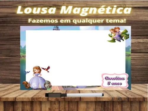 Lousa Magnética Princesinha Sofia com Embalagem