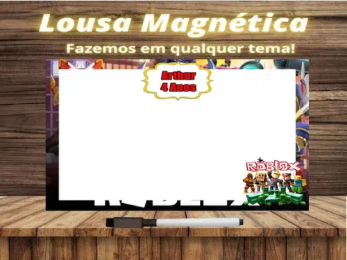 Lousa Magnética Roblox com Embalagem