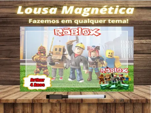 Lousa Magnética Roblox com Embalagem
