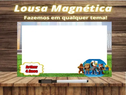 Lousa Magnética Roblox com Embalagem