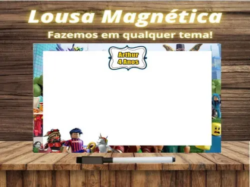 Lousa Magnética Roblox com Embalagem