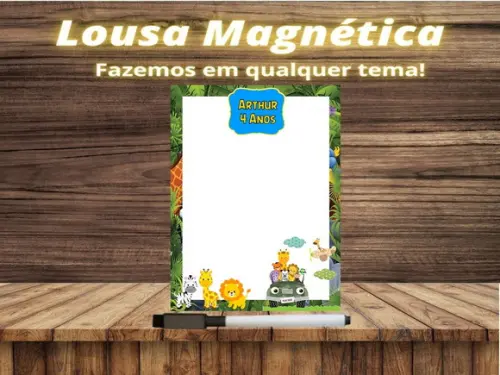 Lousa Magnética Safari com Embalagem
