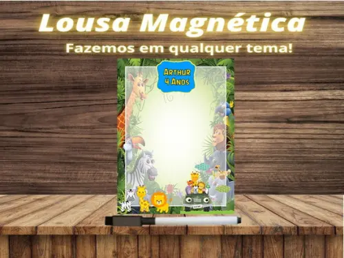 Lousa Magnética Safari com Embalagem