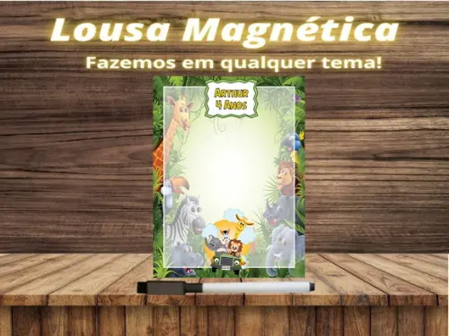 Lousa Magnética Safari com Embalagem