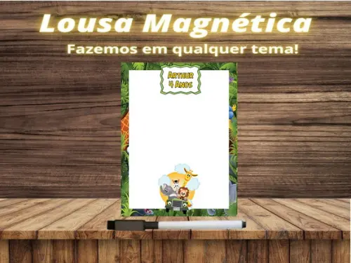 Lousa Magnética Safari com Embalagem