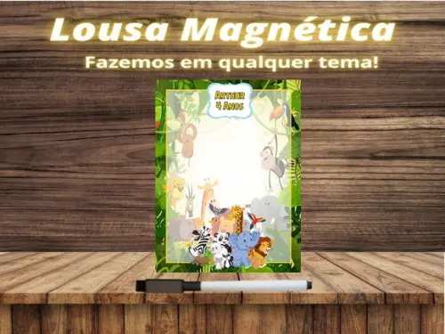 Lousa Magnética Safari com Embalagem