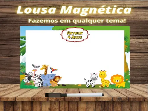 Lousa Magnética Safari com Embalagem