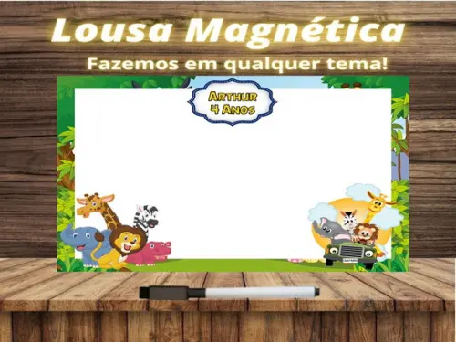 Lousa Magnética Safari com Embalagem