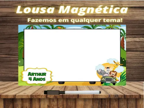 Lousa Magnética Safari com Embalagem