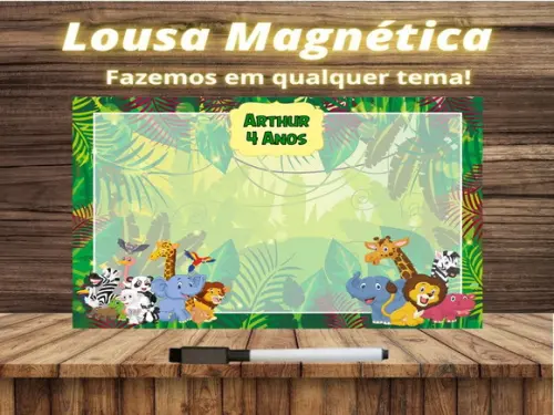 Lousa Magnética Safari com Embalagem