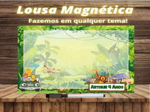 Lousa Magnética Safari com Embalagem