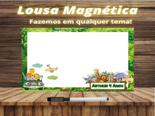 Lousa Magnética Safari com Embalagem