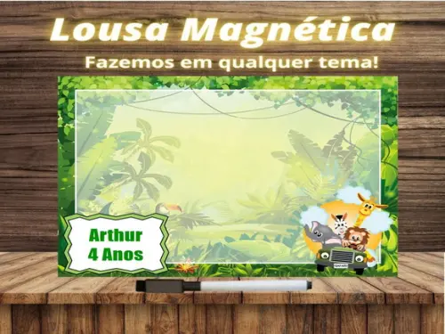 Lousa Magnética Safari com Embalagem