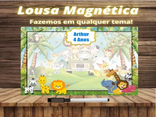Lousa Magnética Safari com Embalagem
