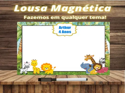 Lousa Magnética Safari com Embalagem